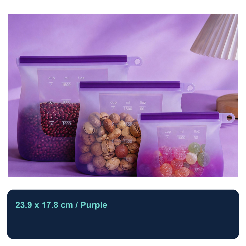 Reusable Food-Grade Silicone Storage Bag