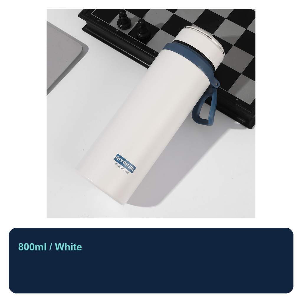 800ml 316 Stainless Steel Vacuum Bottle with Carry Strap