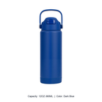 12oz 20oz 304 Stainless Steel Straw Insulated Bottle — 12OZ-360ML / Dark Blue