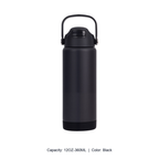 12oz 20oz 304 Stainless Steel Straw Insulated Bottle — 12OZ-360ML / Black