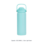 12oz 20oz 304 Stainless Steel Straw Insulated Bottle — 12OZ-360ML / Light Green