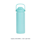 12oz 20oz 304 Stainless Steel Straw Insulated Bottle — 20OZ-600ML / Light Green