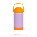 12oz 20oz 304 Stainless Steel Straw Insulated Bottle — 12OZ-360ML / Pink Orange