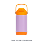 12oz 20oz 304 Stainless Steel Straw Insulated Bottle — 20OZ-600ML / Pink Orange