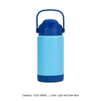 12oz 20oz 304 Stainless Steel Straw Insulated Bottle — 12OZ-360ML / Light and Dark Blue