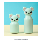 304 Stainless Steel Cartoon Animal Kids Insulated Bottle — 300ml / Mouse