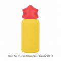 350ml 316 Stainless Steel Kids' Sports Bottle — 350 ml / Red + Lemon Yellow (New)