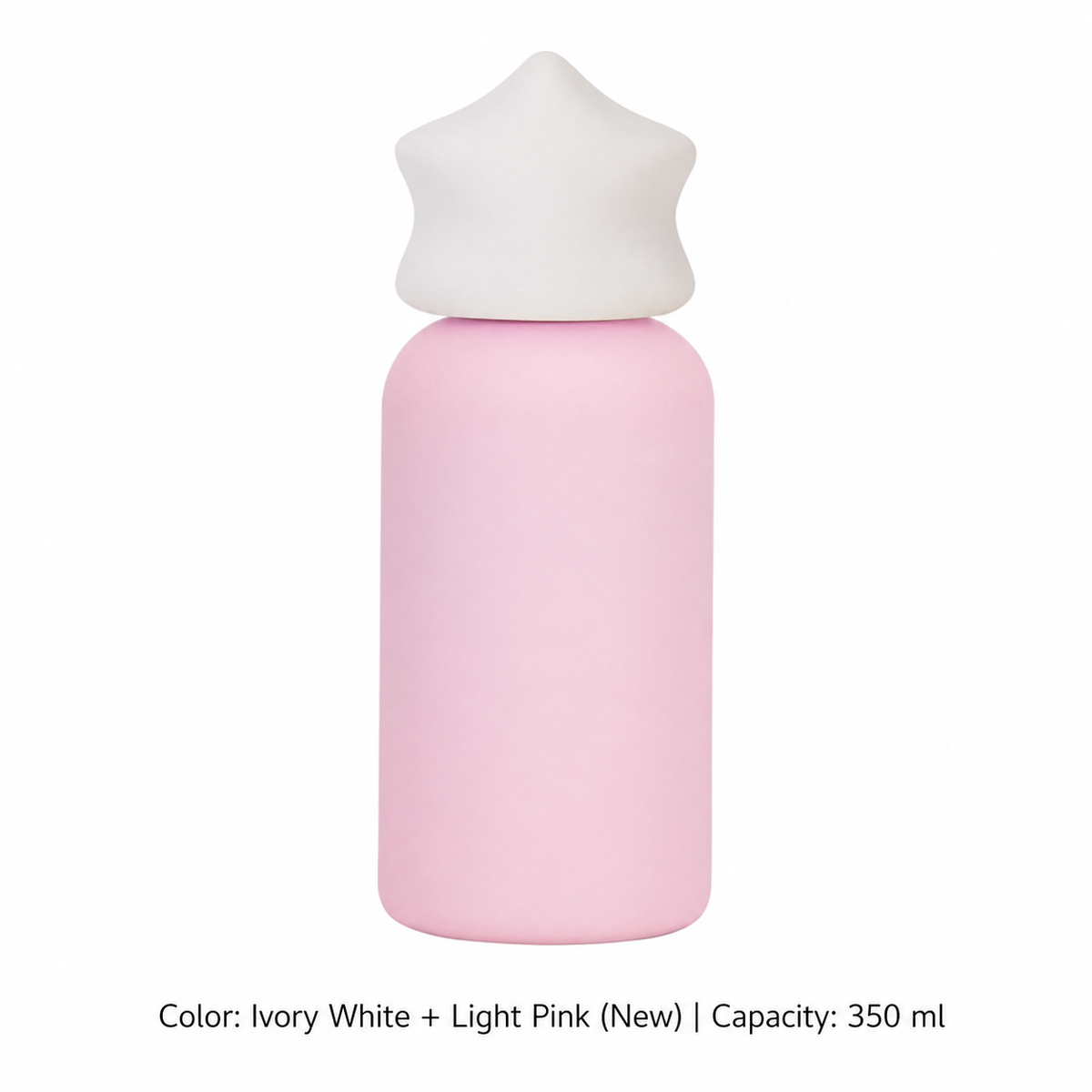 350ml 316 Stainless Steel Kids' Sports Bottle — 350 ml / Ivory White + Light Pink (New)