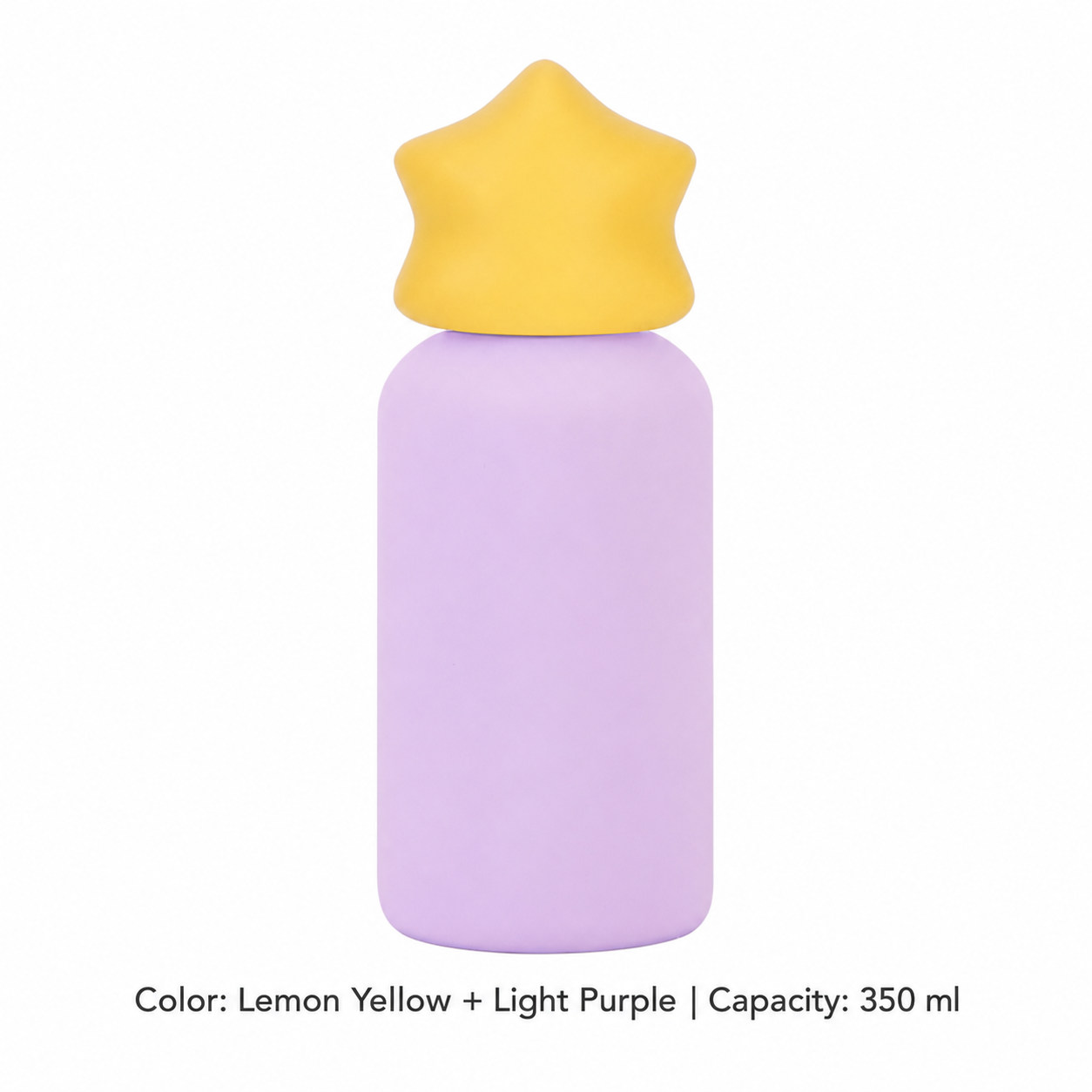 350ml 316 Stainless Steel Kids' Sports Bottle — 350 ml / Lemon Yellow + Light Purple