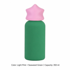 350ml 316 Stainless Steel Kids' Sports Bottle — 350 ml / Light Pink + Seaweed Green