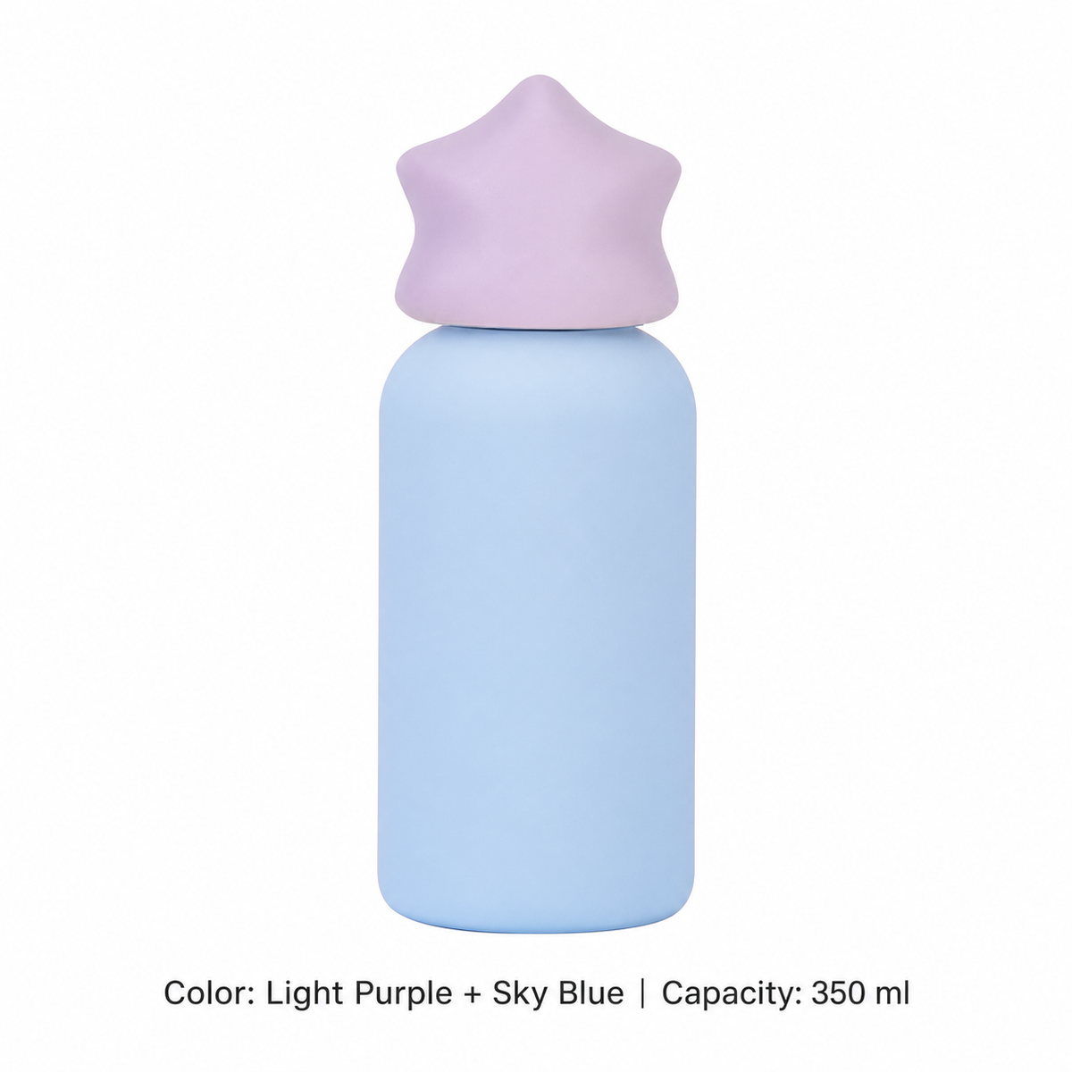 350ml 316 Stainless Steel Kids' Sports Bottle — 350 ml / Light Purple + Sky Blue