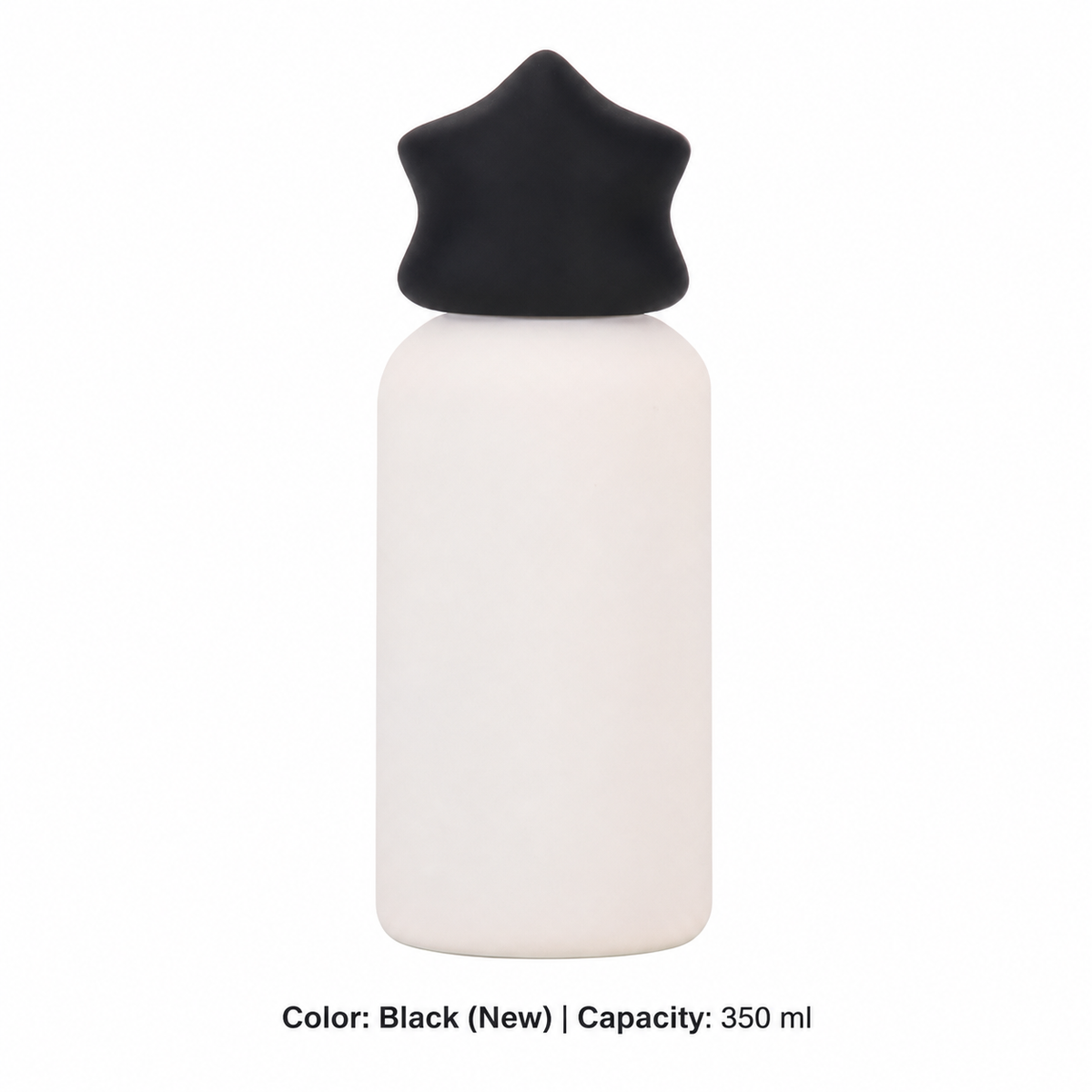 350ml 316 Stainless Steel Kids' Sports Bottle — 350 ml / Black (New)