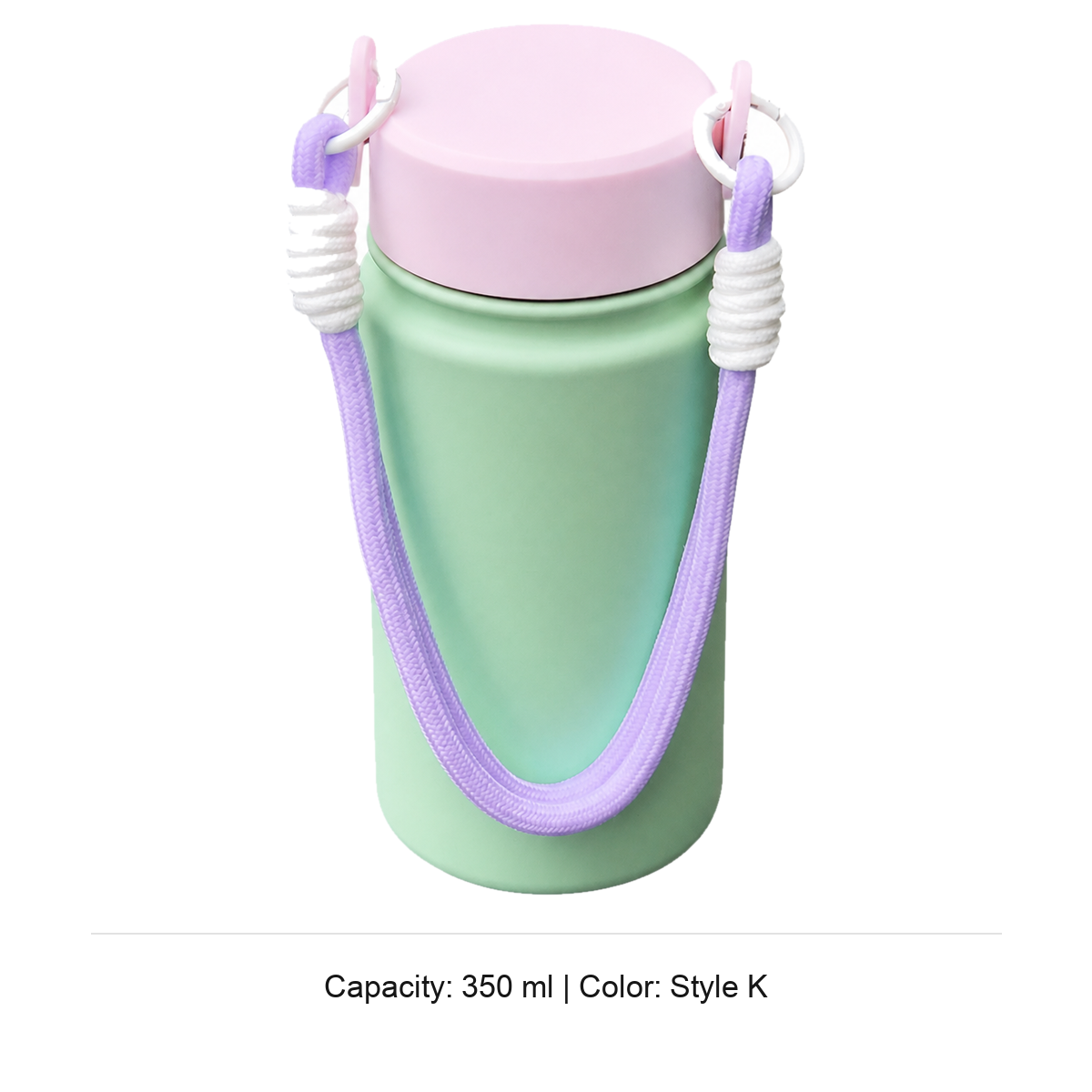 350ml 316 Stainless Steel Wide-Mouth Sports Bottle — 350 ml / Style K