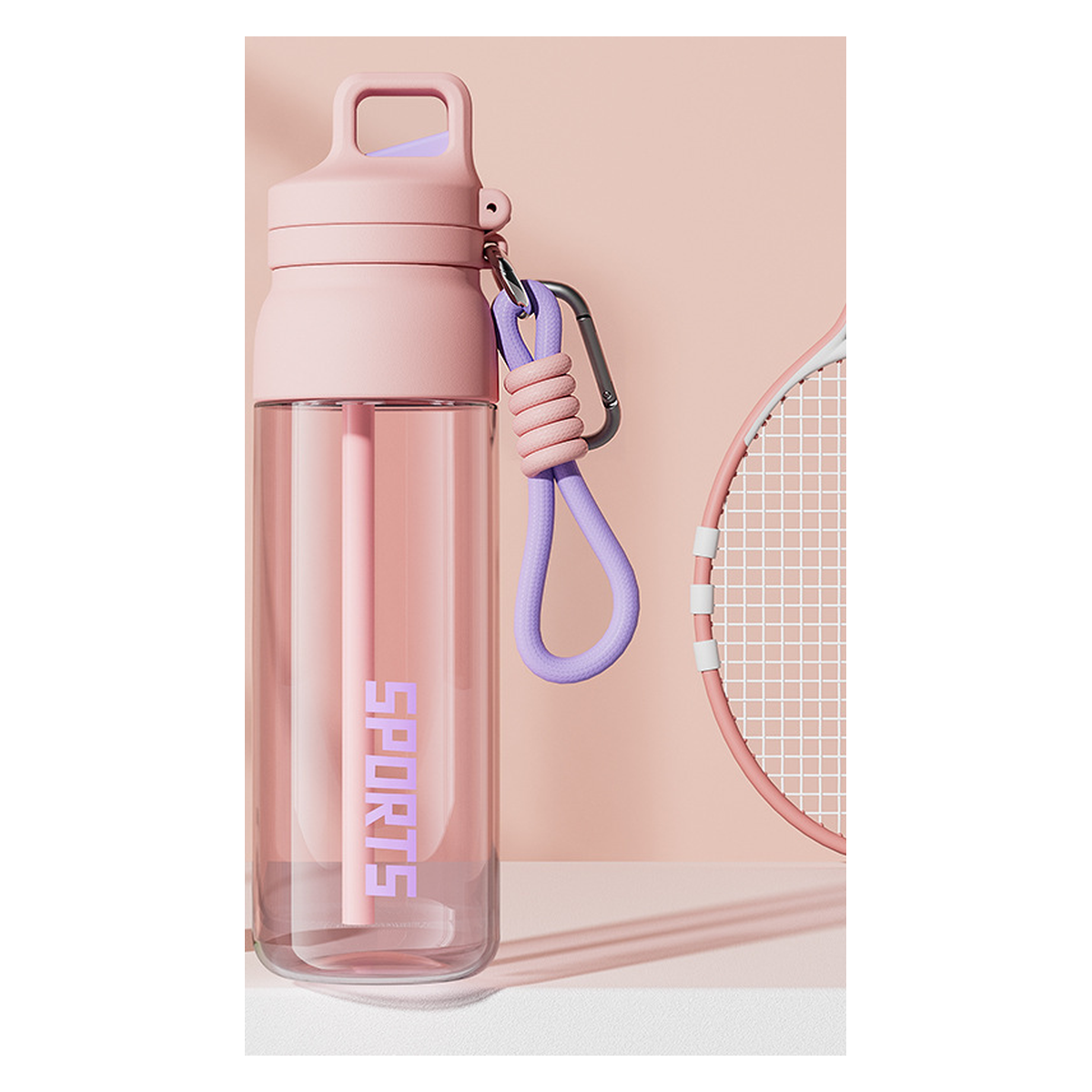 Large-Capacity Tritan One-Touch Sports Water Bottle