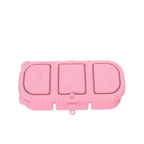 Bear-Shaped 3-Compartment Silicone Snack Box with Lid