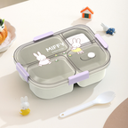 Cartoon 3 or 4-Compartment Microwave Lunch Box