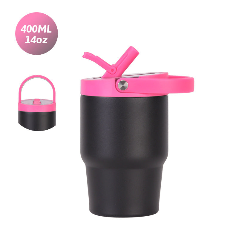 Custom 14oz Folding-Spout Stainless Steel Insulated Car Tumbler