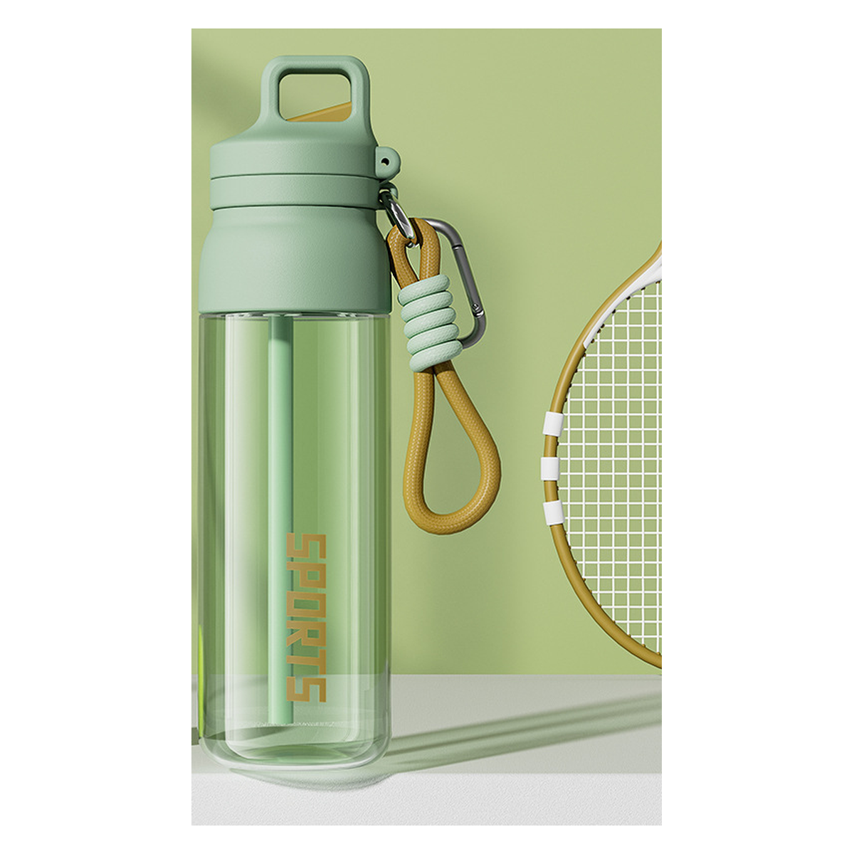 Large-Capacity Tritan One-Touch Sports Water Bottle