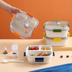 Cartoon 3 or 4-Compartment Microwave Lunch Box