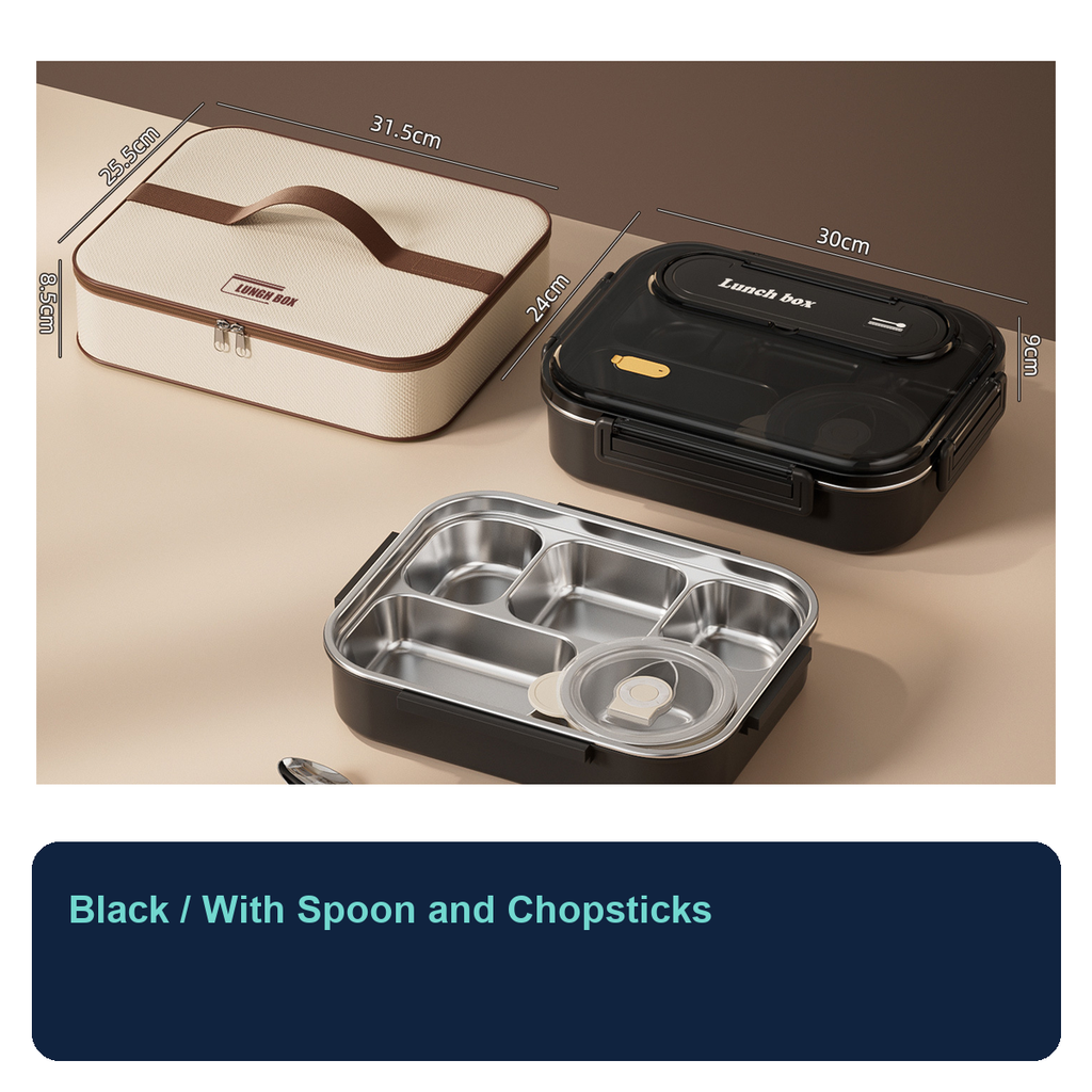 Extra-Large 304 Stainless Steel Leakproof Lunch Box