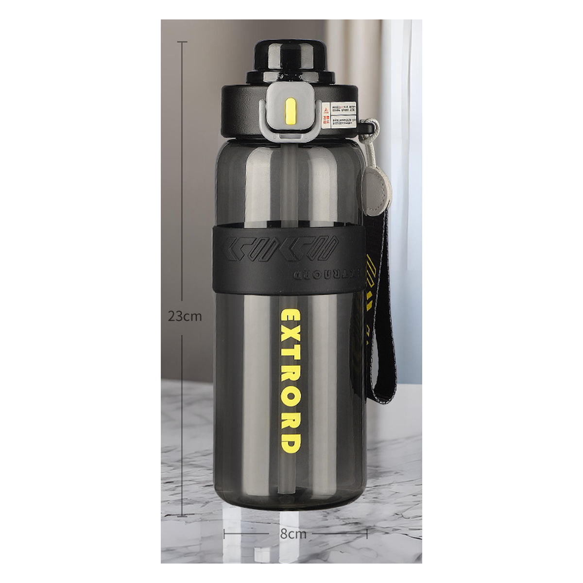 Large-Capacity Tritan One-Touch Sports Water Bottle
