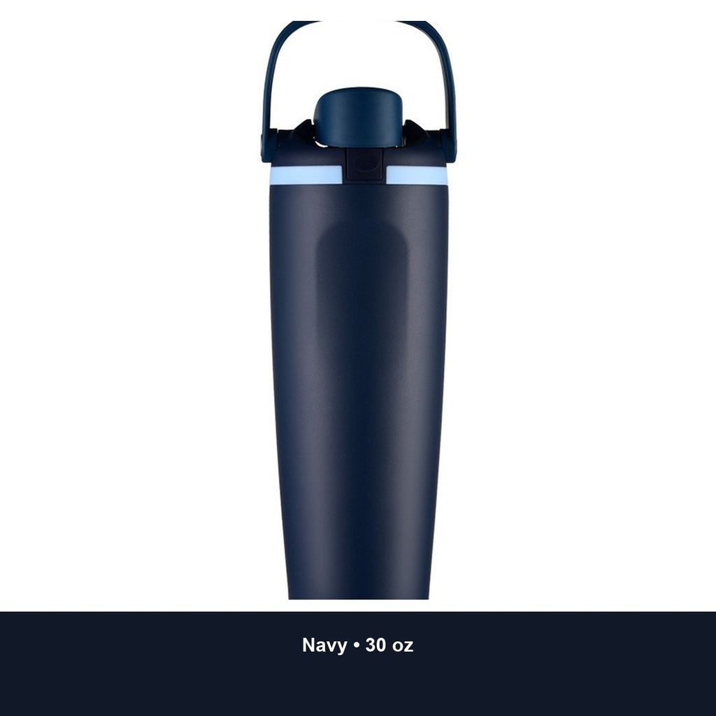 Custom 30oz Stainless Steel Dual-Drink Sports Tumbler with Handle