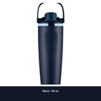 Custom 30oz Stainless Steel Dual-Drink Sports Tumbler with Handle