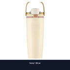 Custom 30oz Stainless Steel Dual-Drink Sports Tumbler with Handle