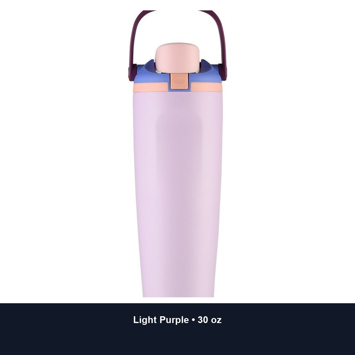 Custom 30oz Stainless Steel Dual-Drink Sports Tumbler with Handle