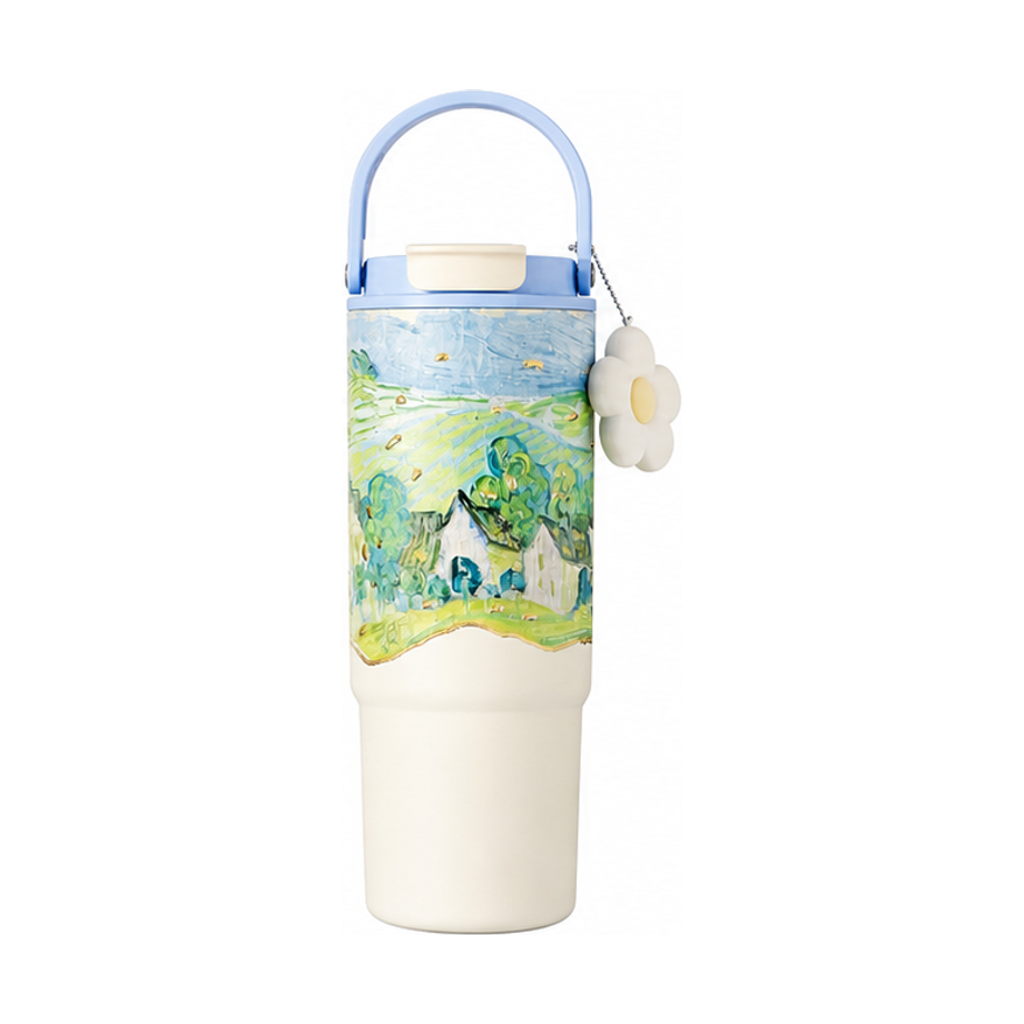 Custom 880ml 316 Stainless Steel Ceramic-Lined Art Tumbler