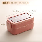 Custom Logo PP and Stainless Steel Divided Lunch Box