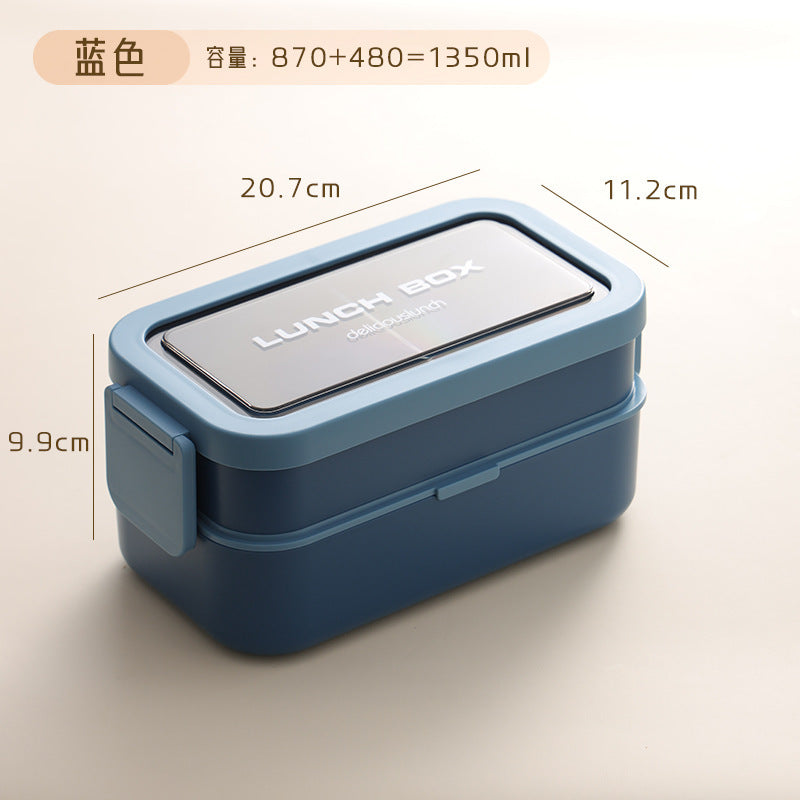 Custom Logo PP and Stainless Steel Divided Lunch Box