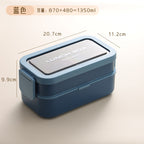 Custom Logo PP and Stainless Steel Divided Lunch Box