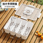 Custom Logo Divided Fruit and Salad Storage Box