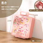 Custom Logo PP and Stainless Steel Divided Lunch Box