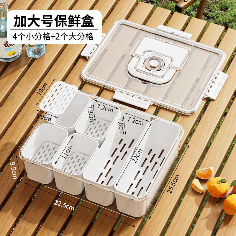 Custom Logo Divided Fruit and Salad Storage Box