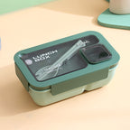 Custom Logo PP and Stainless Steel Divided Lunch Box
