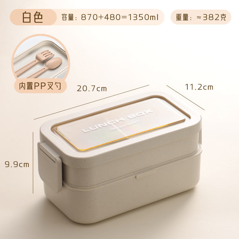 Custom Logo PP and Stainless Steel Divided Lunch Box
