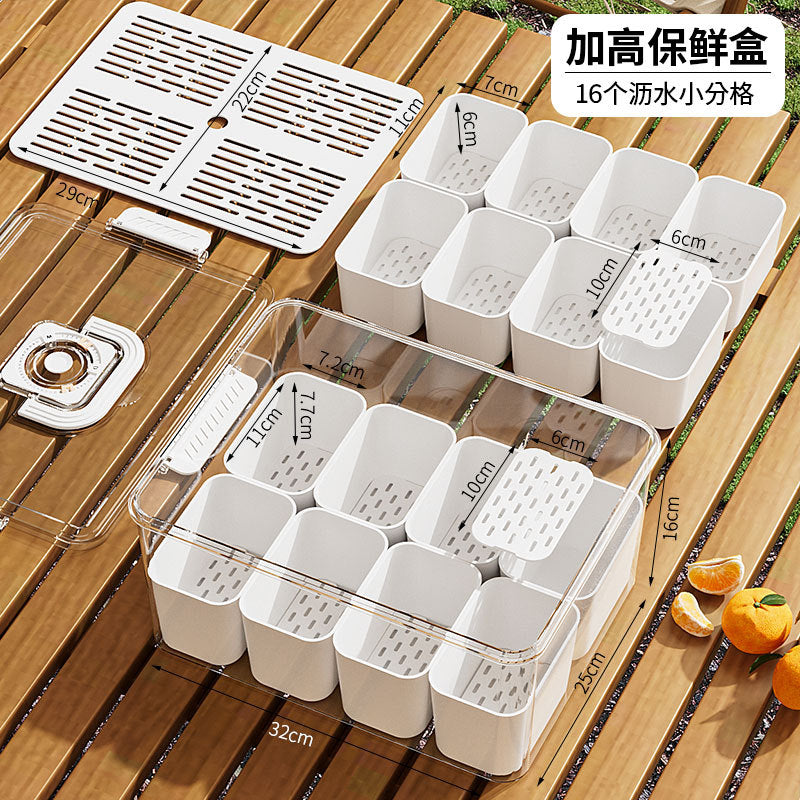 Custom Logo Divided Fruit and Salad Storage Box