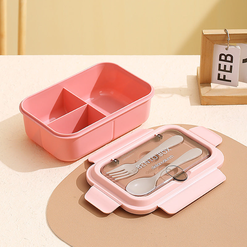Custom Logo PP and Stainless Steel Divided Lunch Box