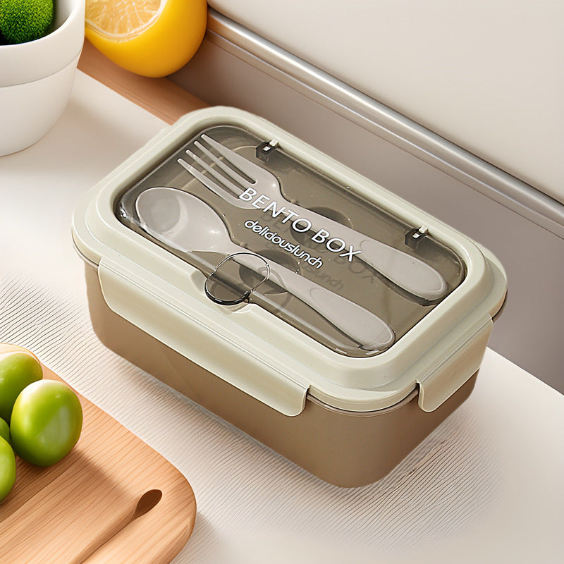 Custom Logo PP and Stainless Steel Divided Lunch Box