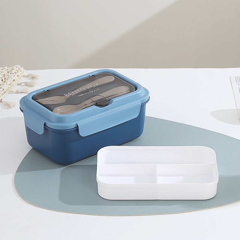 Custom Logo PP and Stainless Steel Divided Lunch Box