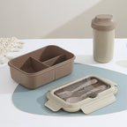 Custom Logo PP and Stainless Steel Divided Lunch Box