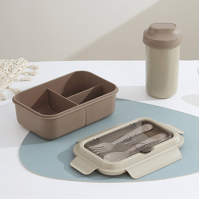 Custom Logo PP and Stainless Steel Divided Lunch Box