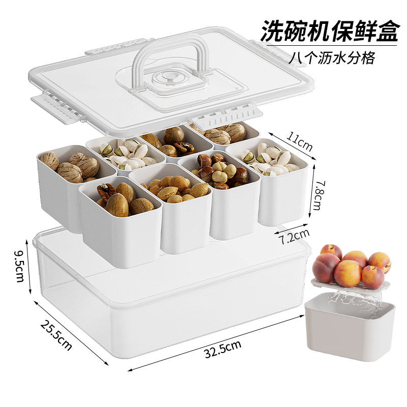 Custom Logo Divided Fruit and Salad Storage Box