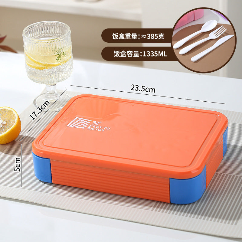 Custom Logo PP and Stainless Steel Divided Lunch Box