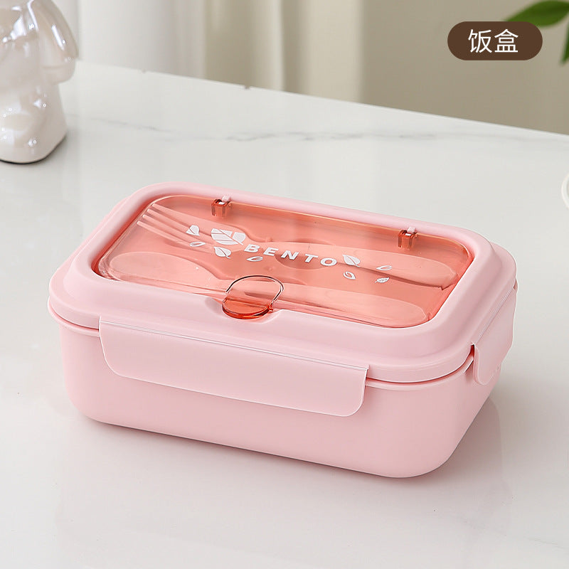 Custom Logo PP and Stainless Steel Divided Lunch Box