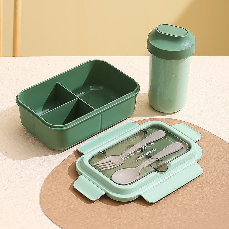 Custom Logo PP and Stainless Steel Divided Lunch Box
