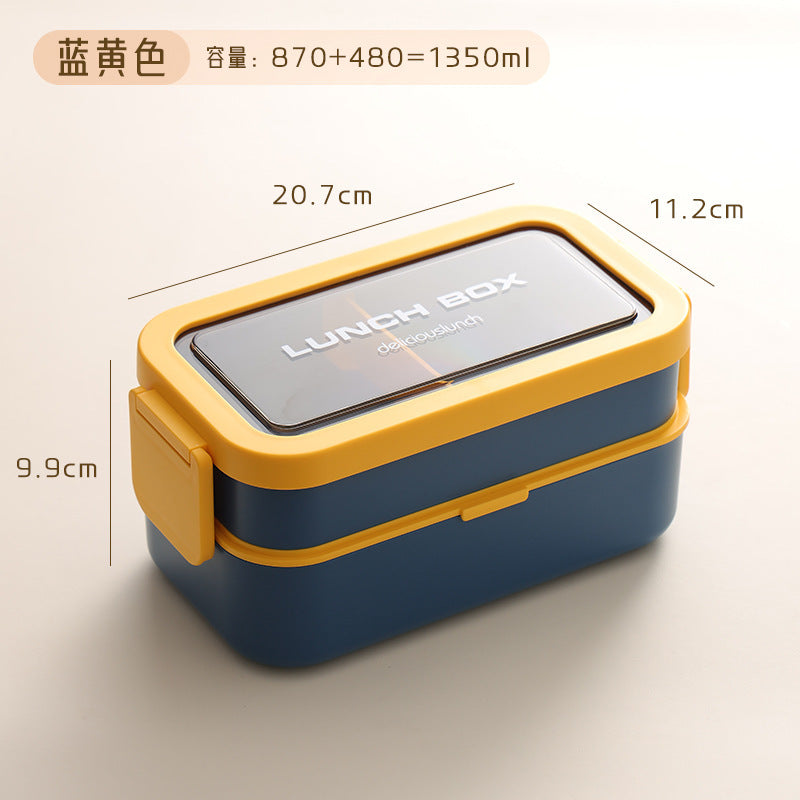 Custom Logo PP and Stainless Steel Divided Lunch Box