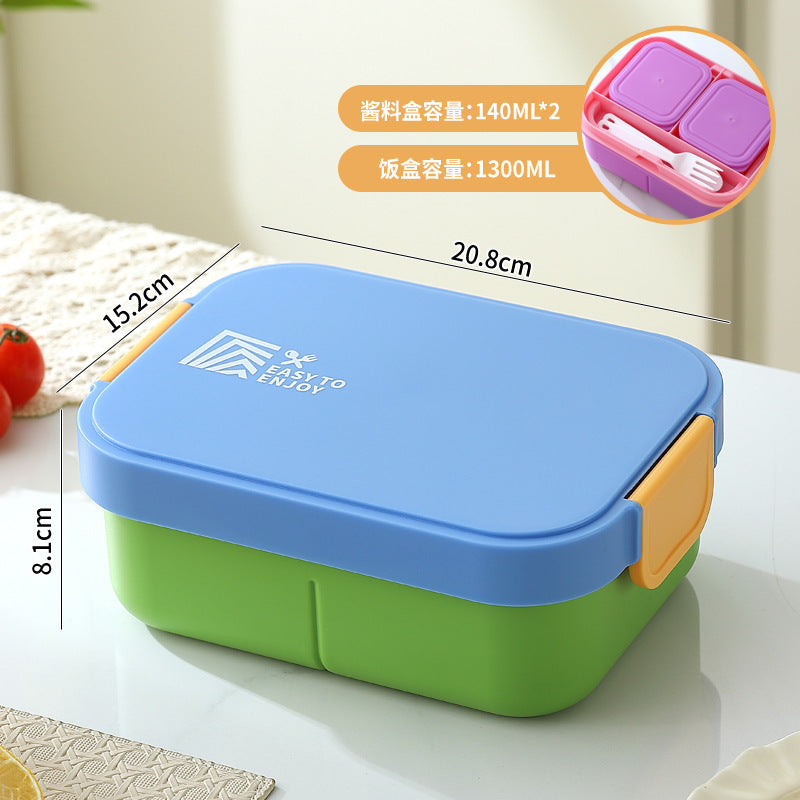 Custom Logo PP and Stainless Steel Divided Lunch Box